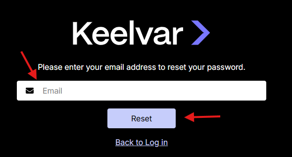 Password change confirmation screen
