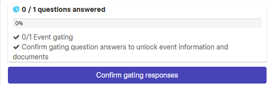 Figure 2. Confirm Gating Responses button
